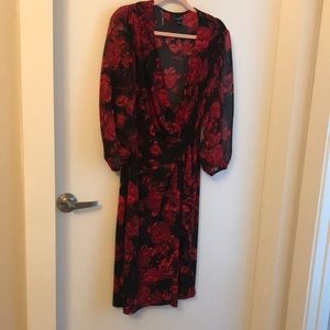 Faux wrap dress